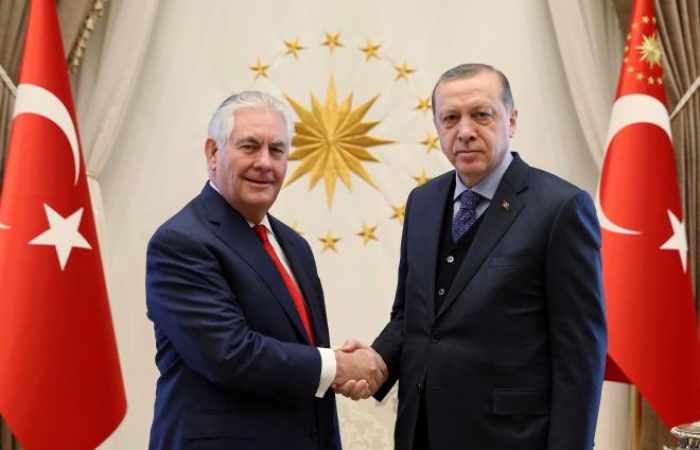 Tillerson seeks to keep focus on Islamic State in delicate Turkey visit