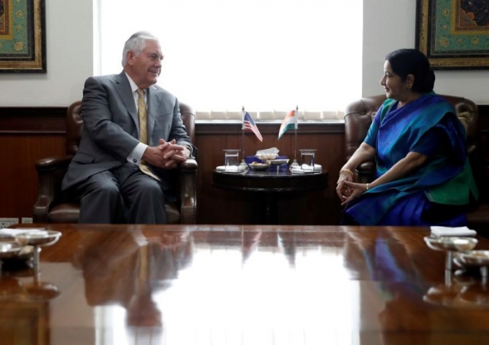 Tillerson to meet India's Modi amid China's rising influence in Asia