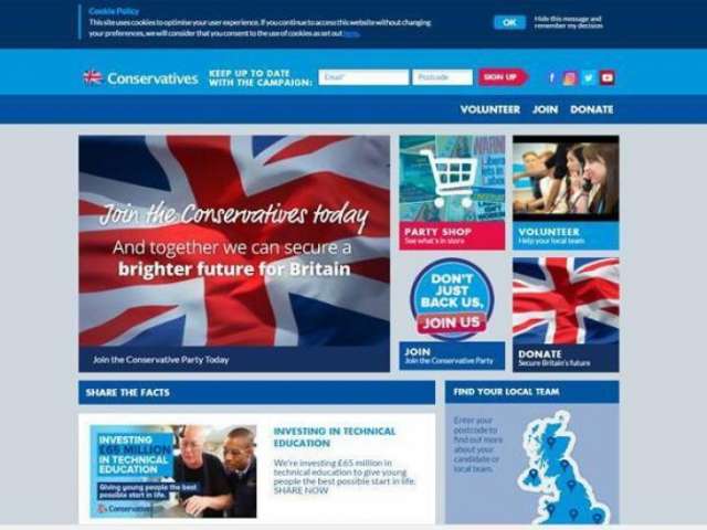 May's image removed from Tory website for first time since becoming PM