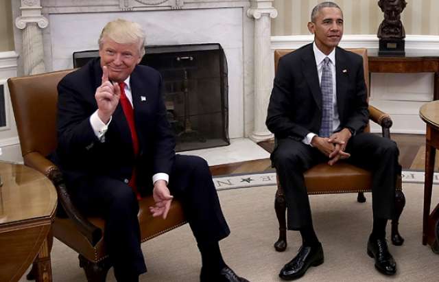 Tramp Obamanı təhqir etdi: "Rusiya onu əzdi, maymaq"