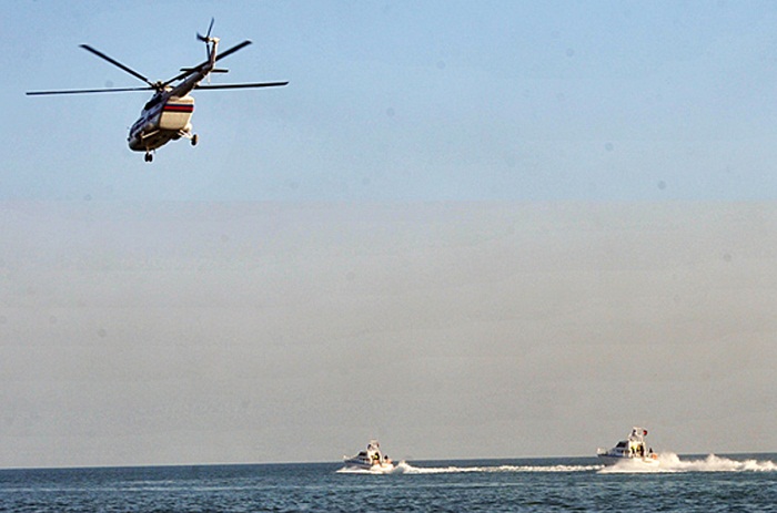 Fire on Azerbaijani offshore platform still on, search underway for 23 missing oilmen 