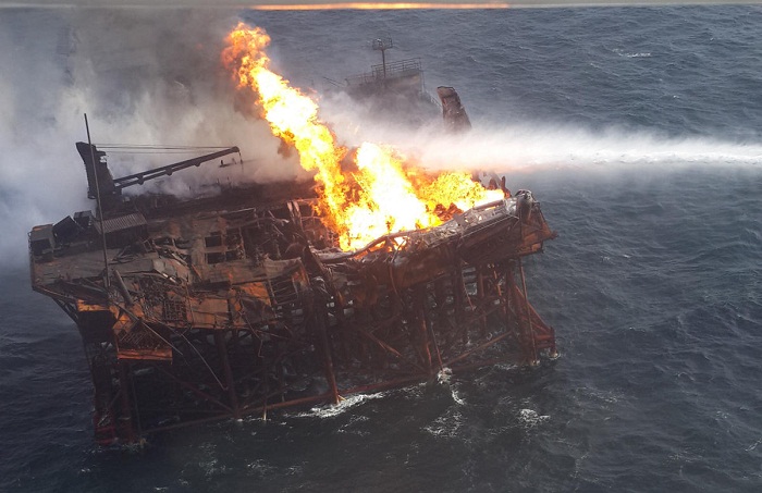 Firefighting underway at faulty platform in Caspian