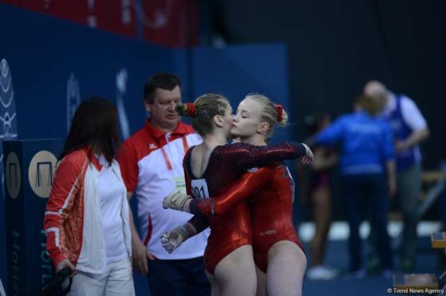 Azerbaijan's artistic gymnastics team wins gold at Baku 2017
