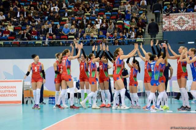 Azerbaijan’s volleyball squad defeats German team at European championship - PHOTOS
