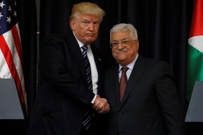 Trump says Palestinian and Israeli leaders ready to "reach for peace"