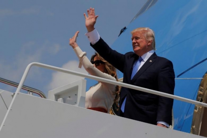 U.S. President Trump arrives in Saudi Arabia - VIDEO, UPDATED
