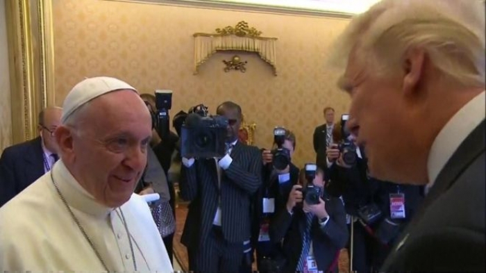 Trump meets Pope Francis before meeting Italian leaders