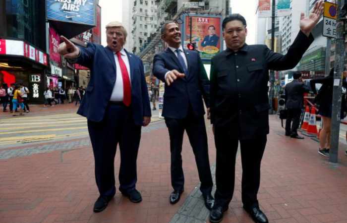 Lookalike Trump, Obama, Kim offer comic relief in Hong Kong