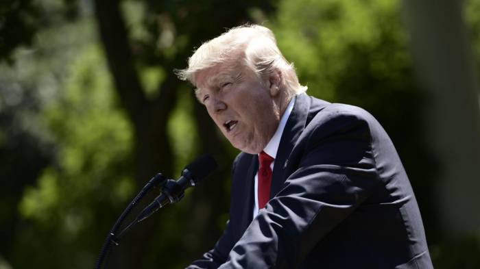 Trump retire les Etats-Unis de l'accord de Paris