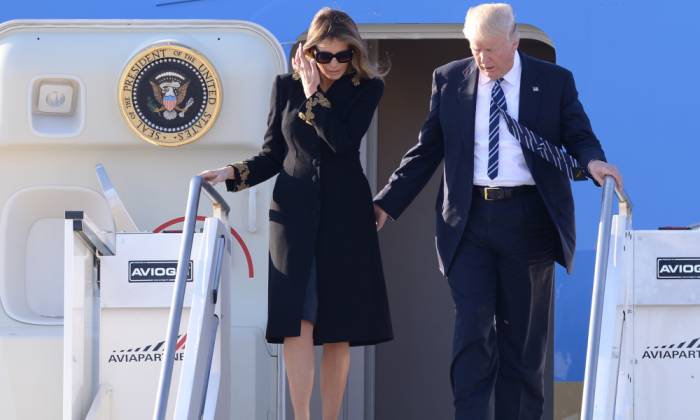 Trump arrive à Rome pour voir le pape