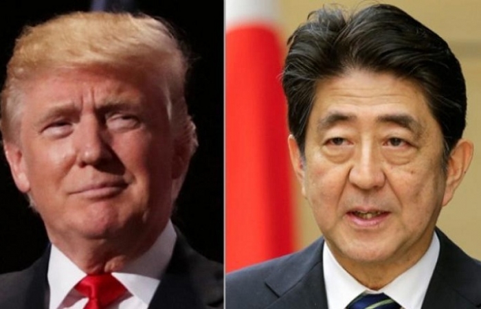 Trump, Abe hold phone conversation over North Korea missile launch