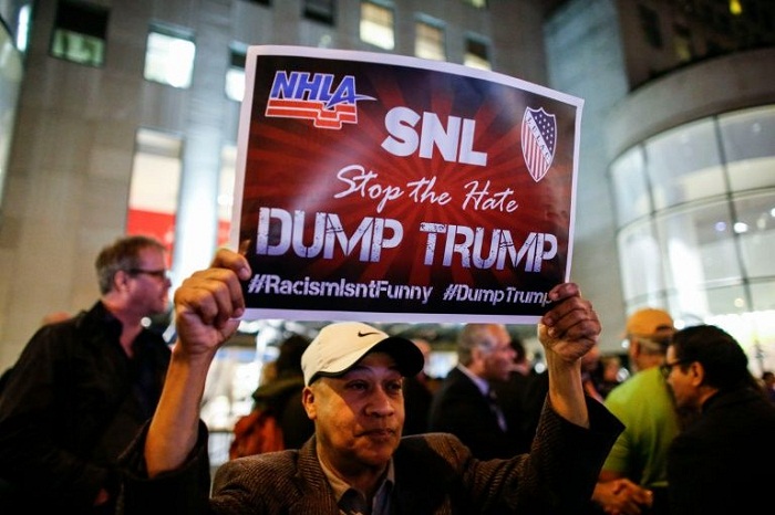 New York: Manifestation contre l`idée de Trump sur les musulmans