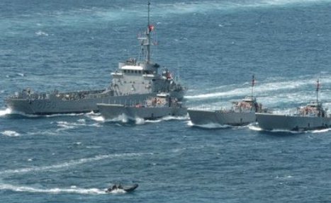 Incident occurs during Turkish navy exercises in Aegean Sea