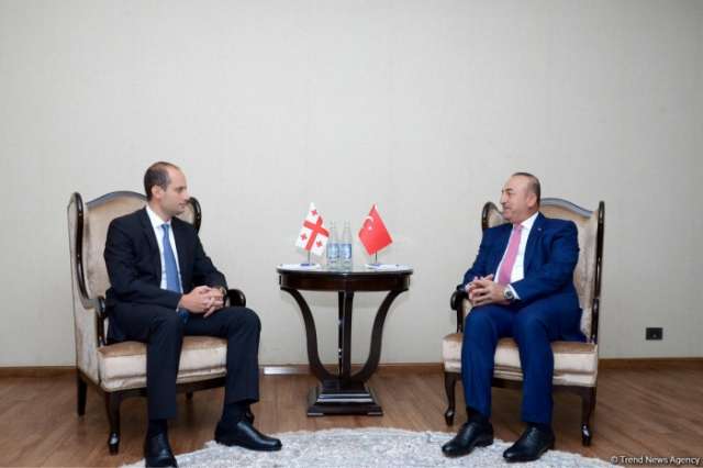 Turkish, Georgian FMs mulling regional co-op in Baku