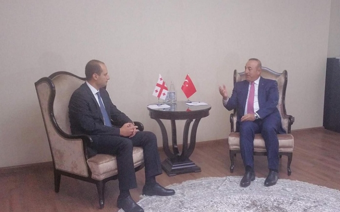 Turkish, Georgian foreign ministers meet in Baku