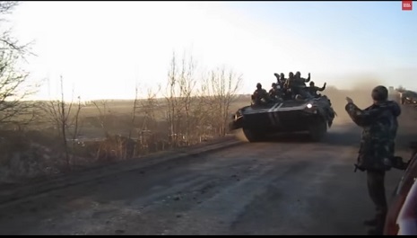 Send American weapons to these guys in Ukraine? Drunk soldiers crash tank after joyride 