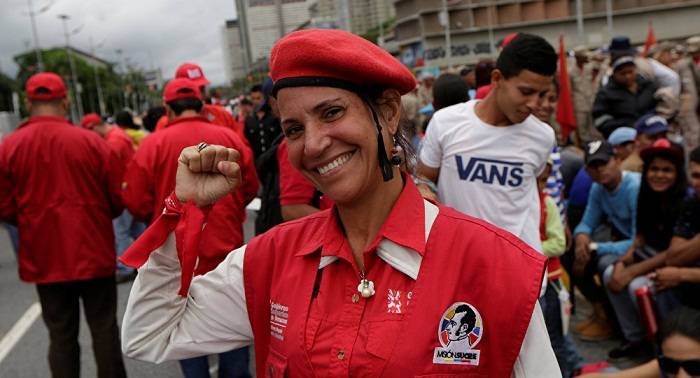 Campesinos y pescadores marchan en la capital venezolana en respaldo a la Constituyente