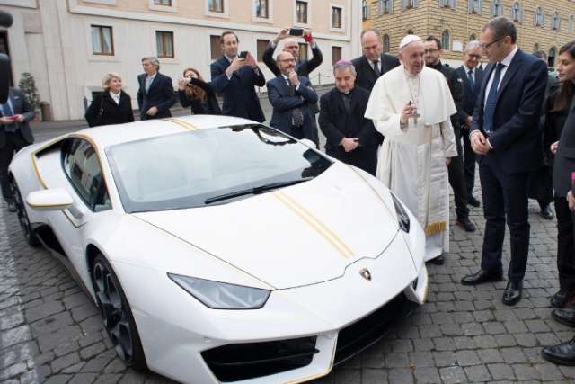 Pope will donate custom Lamborghini to help ISIS victims