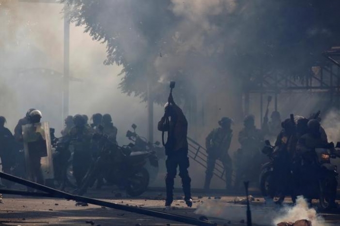 Venezuela's Maduro attacks 'fascist' protesters for setting man alight