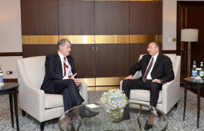 Ilham Aliyev hat den ehemaligen Präsidenten von Ukraine  Viktor Yutschenko empfangen