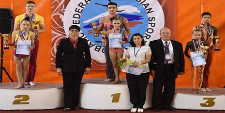 Azerbaijani acrobats won gold and silver medals at Volkov Cup