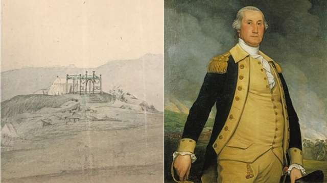 George Washington's famous Revolutionary War tent found in newly-discovered painting - PHOTOS