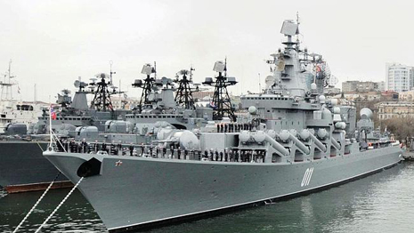 Russian warships return to Astrakhan from Baku