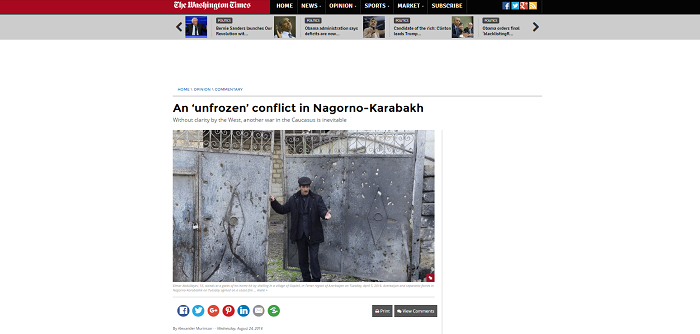 An ‘unfrozen’ conflict in Nagorno-Karabakh