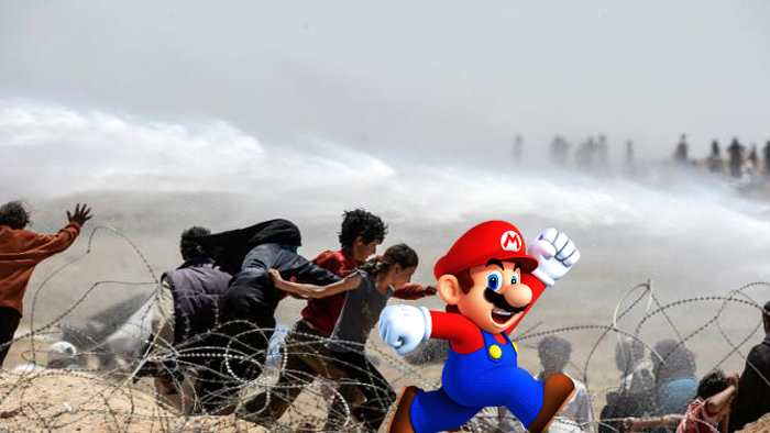 Super Mario is a refugee, too-VIDEO
