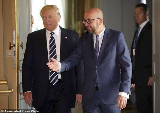 Trump meets with Belgian prime minister