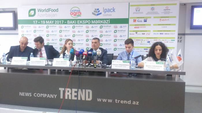 An diesjährigen Ausstellungen “Worldfood Azerbaijan 2017“ und “CaspianAgro2017“ nehmen 331 Unternehmen teil