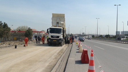 Bakıda bağlı yol açıldı 