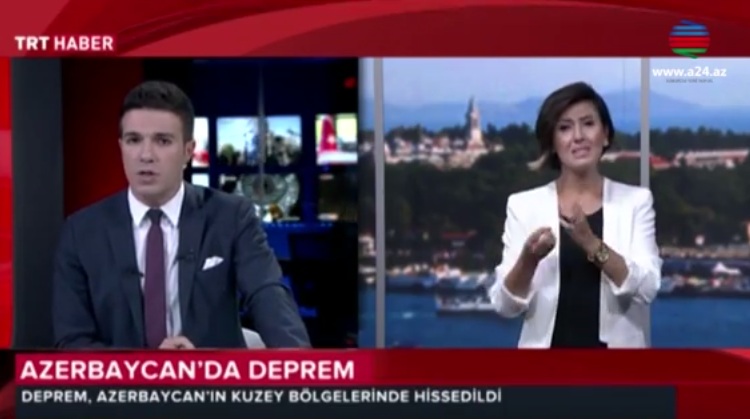 Azərbaycandakı zəlzələ Türkiyə mediasında – VİDEO