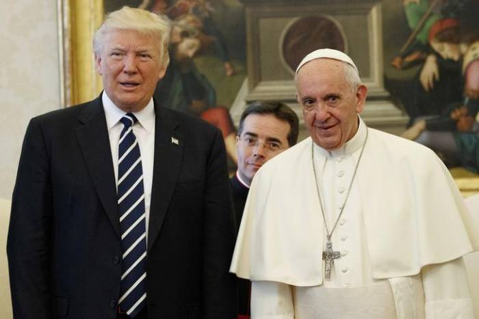 Papst überreicht Trump Aufruf zum Kampf gegen Klimawandel