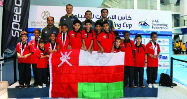 15 ميدالية حصيلة مشاركة منتخب مراكز إعداد الناشئين في كأس الإمارات للسباحة