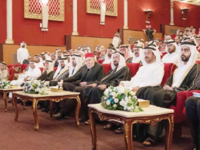 سلطان القاسمي يشهد انطلاق فعاليات مهرجان الشارقة للشعر العربي