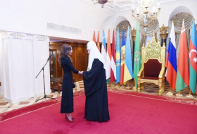 Mehriban Əliyevaya Moskvada yüksək orden təqdim edildi - FOTOLAR