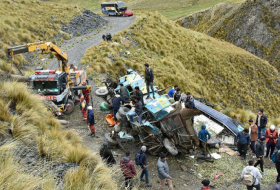 Boliviyada avtobus qəzası:    21 nəfər ölüb   