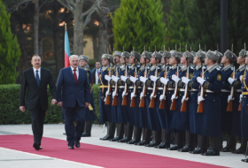   Official welcome ceremony held for Belarusian President in Baku   