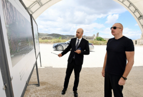  Azerbaijani President lays foundation stone for another village in Jabrayil  