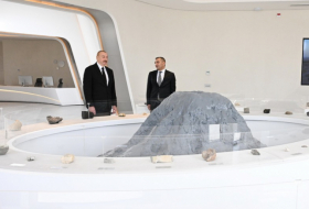    İlham Əliyev Palçıq Vulkanları Turizm Kompleksinin açılışında   