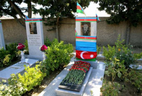 Mübariz İbrahimovun məzarı ziyarət edilib - FOTOLAR