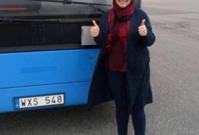   İsveçdə avtobus sürən azərbaycanlı qadın:  