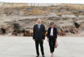Prezident birinci xanımla “Yanardağ” qoruğunda -  FOTOLAR (Yenilənib)    