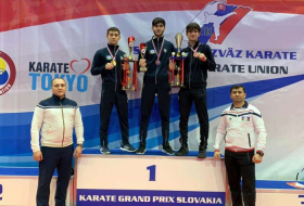 Karateçilərimiz Slovakiyada 3 medal qazandı