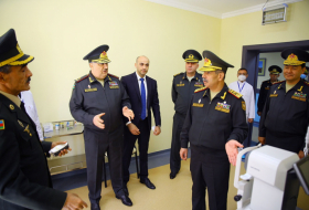 Müdafiə Naziri Baş Klinik Hospitalın yeni korpusunun açılışında -  VİDEO 