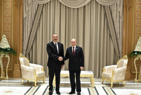    Prezident İlham Əliyev Aşqabadda Vladimir Putin ilə görüşüb  
   