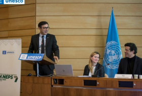 Fərid Qayıbov UNESCO-ya üzv ölkələrin sessiyasında çıxış edib