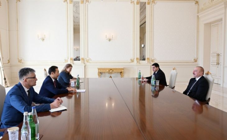  Ilham Aliyev recibió al Secretario General 