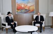   Präsident Ilham Aliyev empfängt Oberrabbiner Russlands  